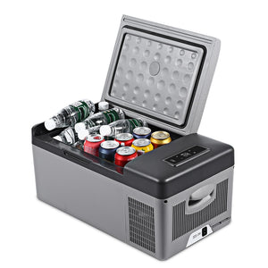 15L Car Refrigerator Portable Cooler Home Fridge Compressor AC/DC LED Display Freezer for Picnic Camping Party Cooling -20 Deg.C