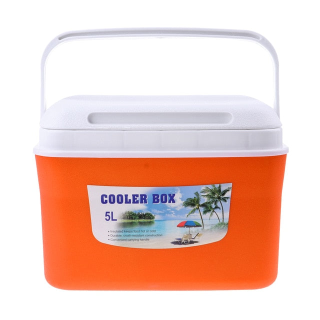 Lightweight 5/13L Drinks Food Cooler Box Ice Bucket with Handle for Camping Travel Fishing BBQ